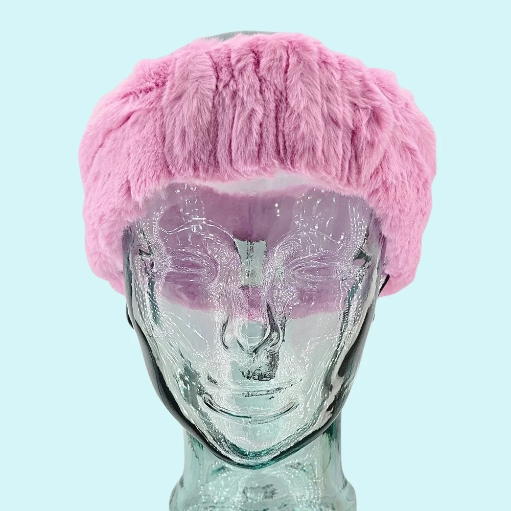 Ugg Headband Pink Mesa Rose Cottagecore Balletcore Barbiecore Outdoor Winter